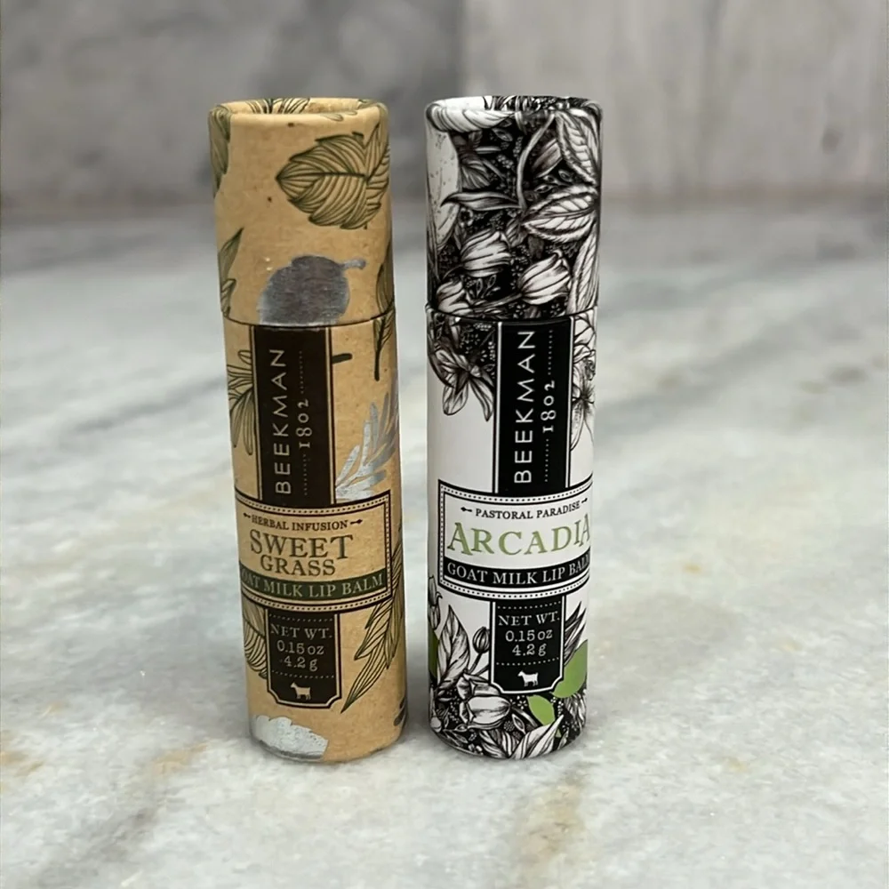 BEEKMAN 1802 Goat Milk Lip Balm 2PC Bundle